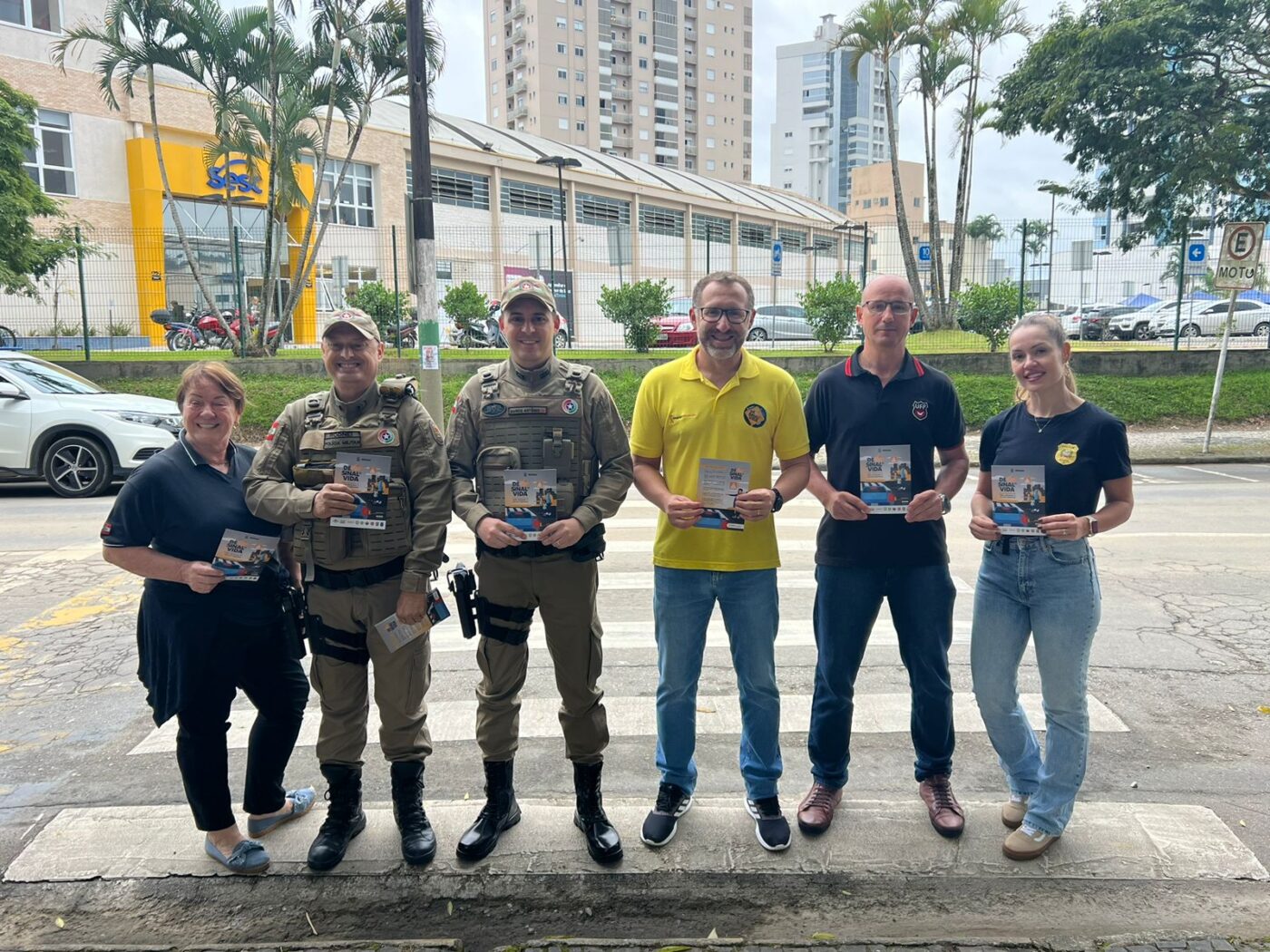 Campanha Maio Amarelo “Dê o Sinal de Vida” continua em Brusque