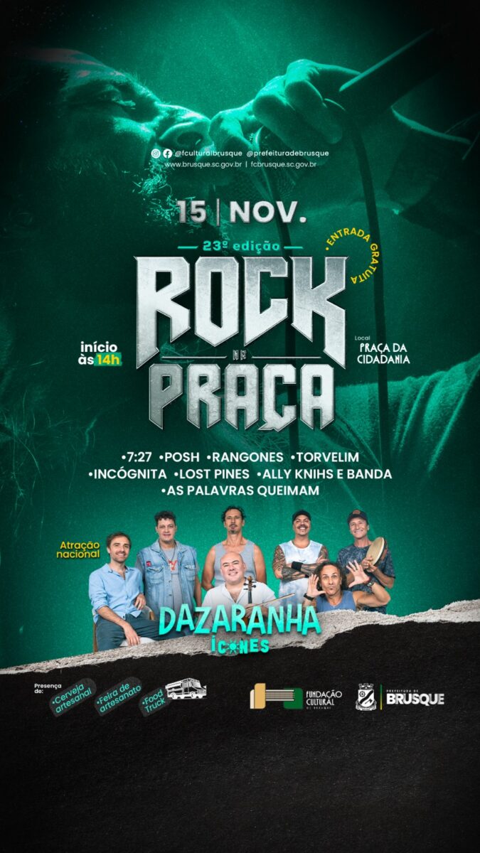 23º Rock na Praça é nesta sexta-feira (15)