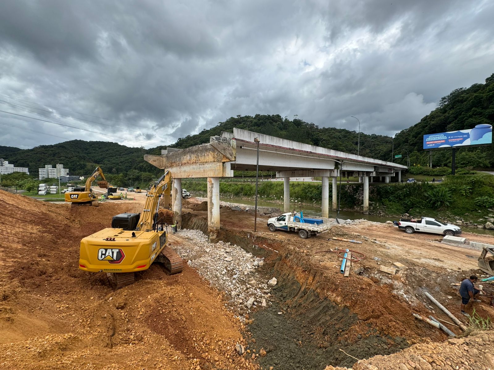 Obras de recuperação da Ponte do Maluche seguem dentro do cronograma