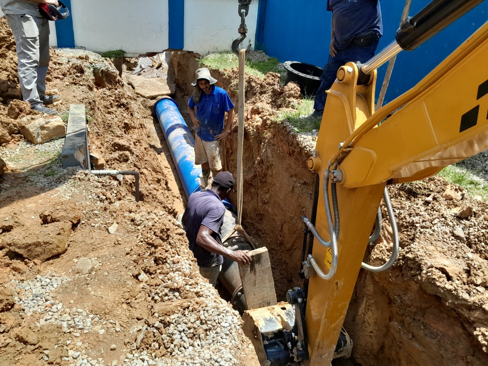 Samae conclui primeira etapa da obra da nova adutora no Guarani